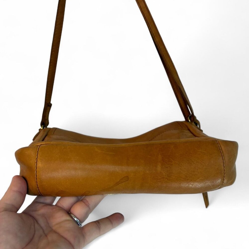 Margot New York Preston Foldover Flap Leather Crossbody Bag - Picture 6 of 8